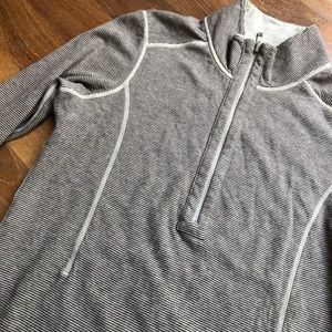 Half-Zip Reversible Sweatshirt Brown/Beige